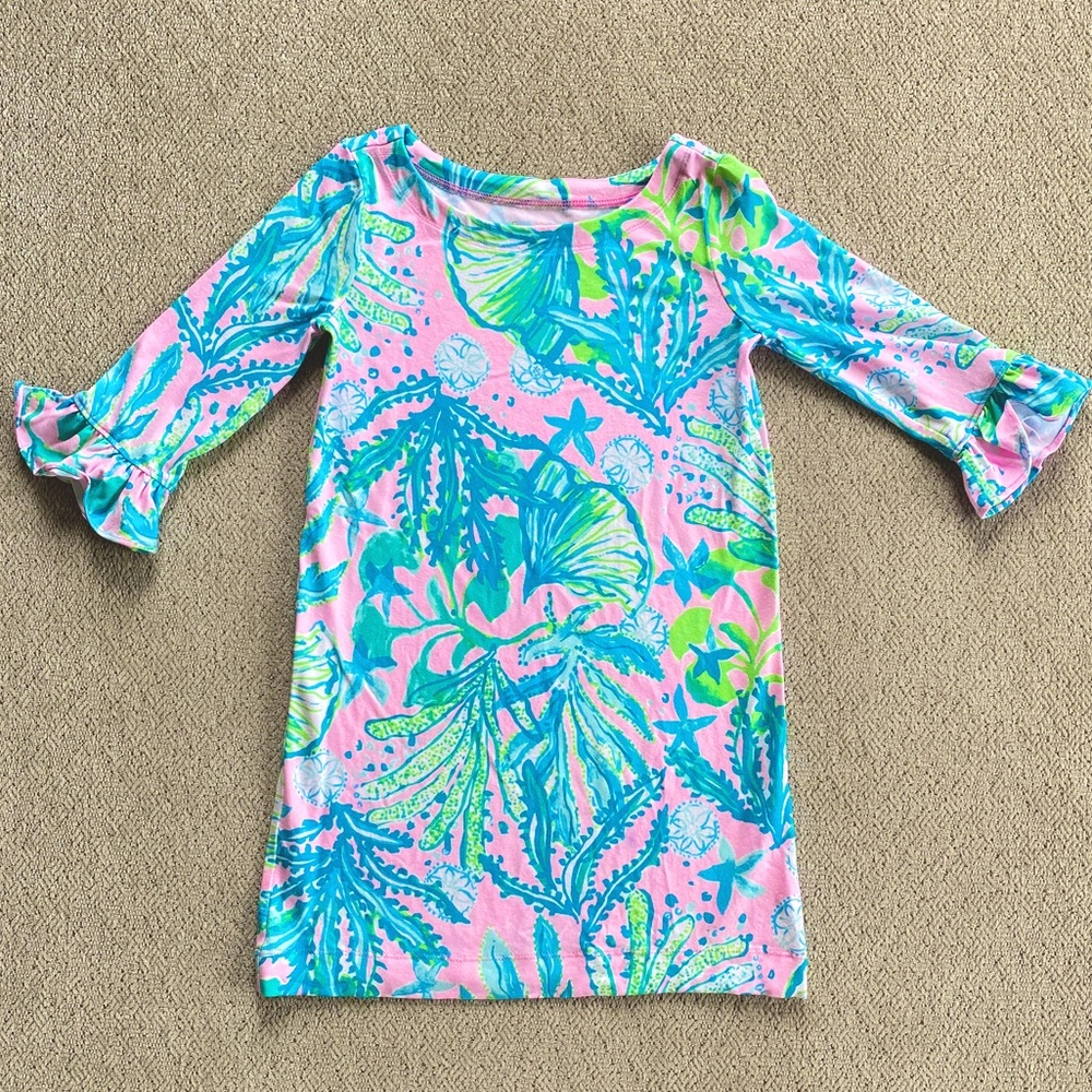 Girls Lilly Pulitzer Dress, long sleeve size S